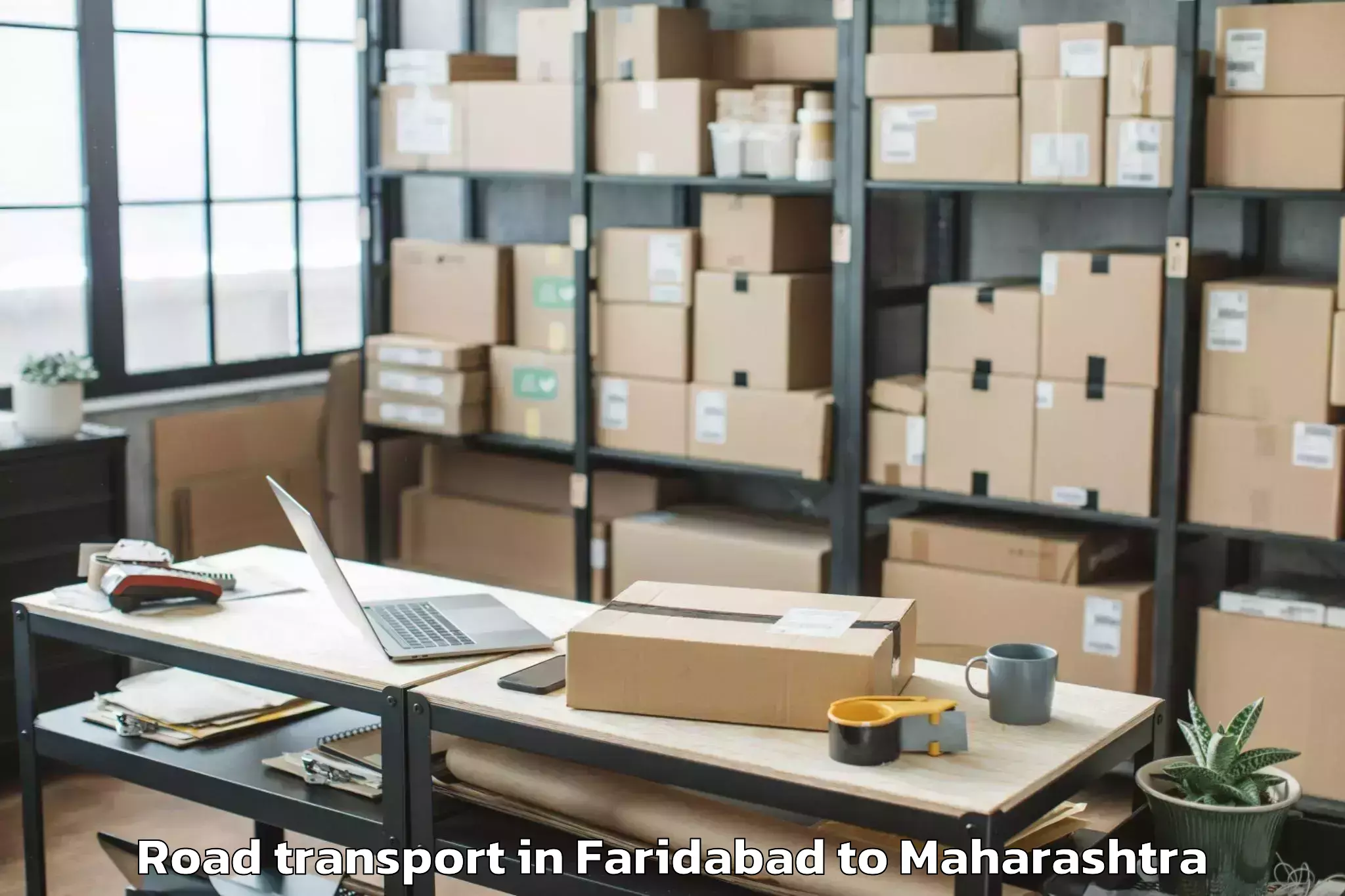 Top Faridabad to Saswad Road Transport Available